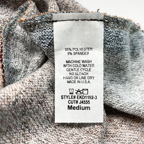 Egs California Fit & Flare Dress Sz Medium Colorful Stripes Colorblock Stretchy - Picture 9 of 11